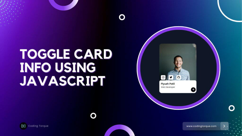 toggle profile card using javascript