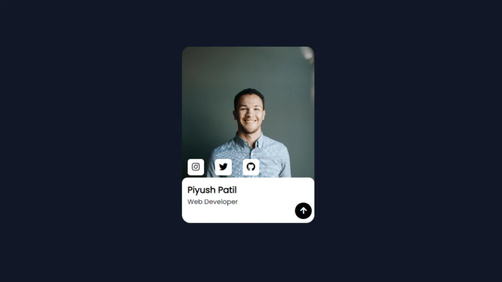 toggle profile card using javascript