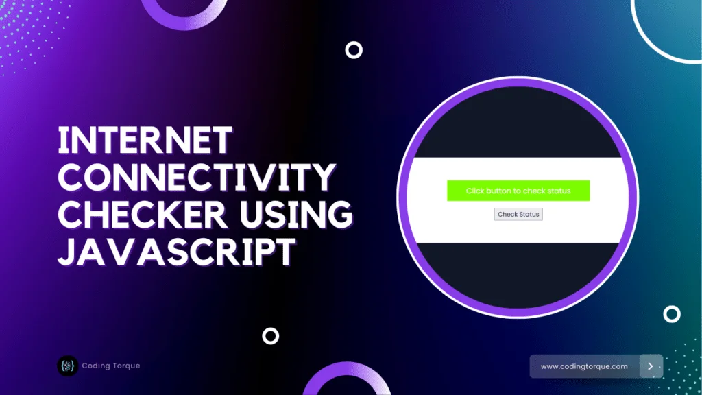 internet status checker using javascript with source code