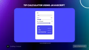 tip calculator using javascript with source code