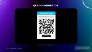 qr code generator using javascript with source code