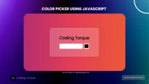 custom color picker with source code