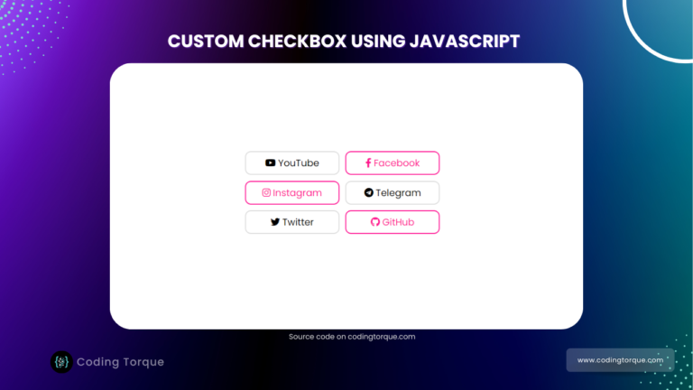 custom checkbox using html and css with source code