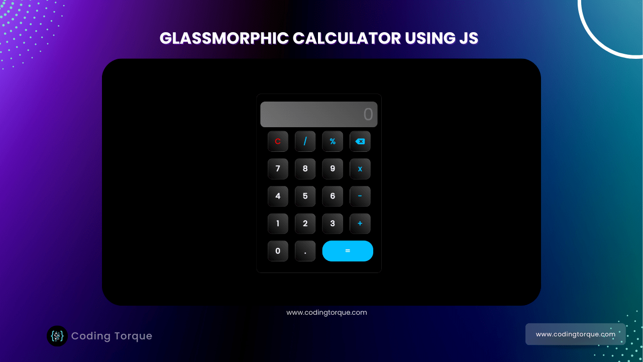 calculator using javascript with source code