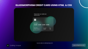 credit card design using javascript with source code