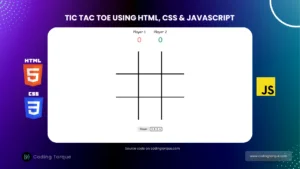 tic tac toe game using javascript with source code