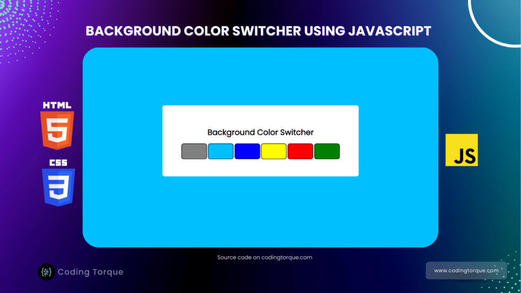 background color switcher using javascript with source code