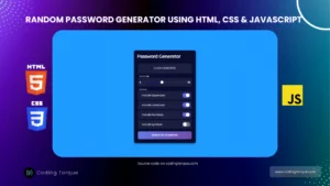 random password generator using javascript with source code