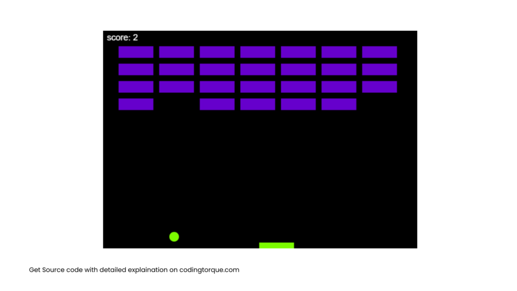 2D Bouncing Ball game using javascript with source code