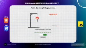 Hangman game using javascript with source code
