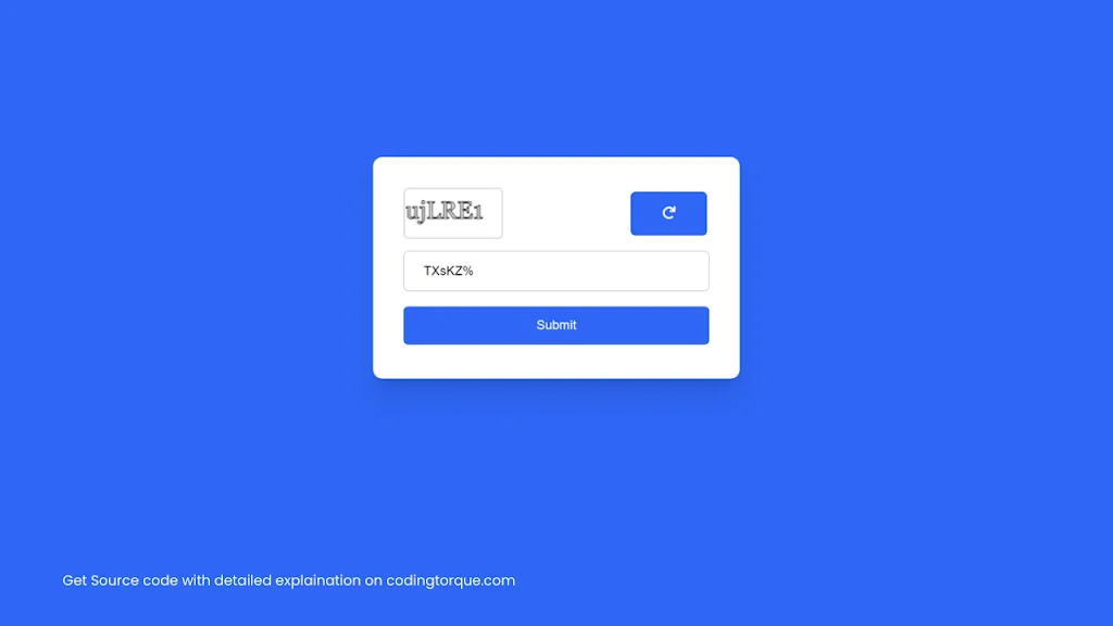 captcha generator using javascript