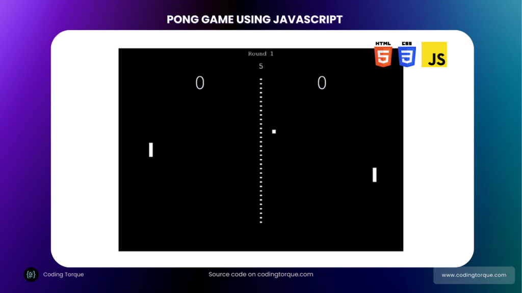 pong game using javascript