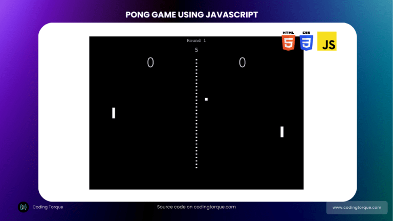 pong game using javascript