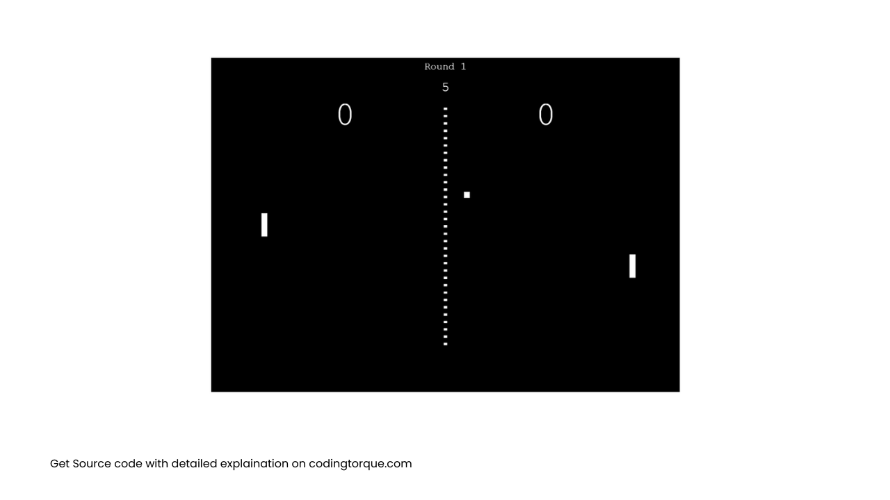 Pong Game Using Html Css And Javascript Coding Torque