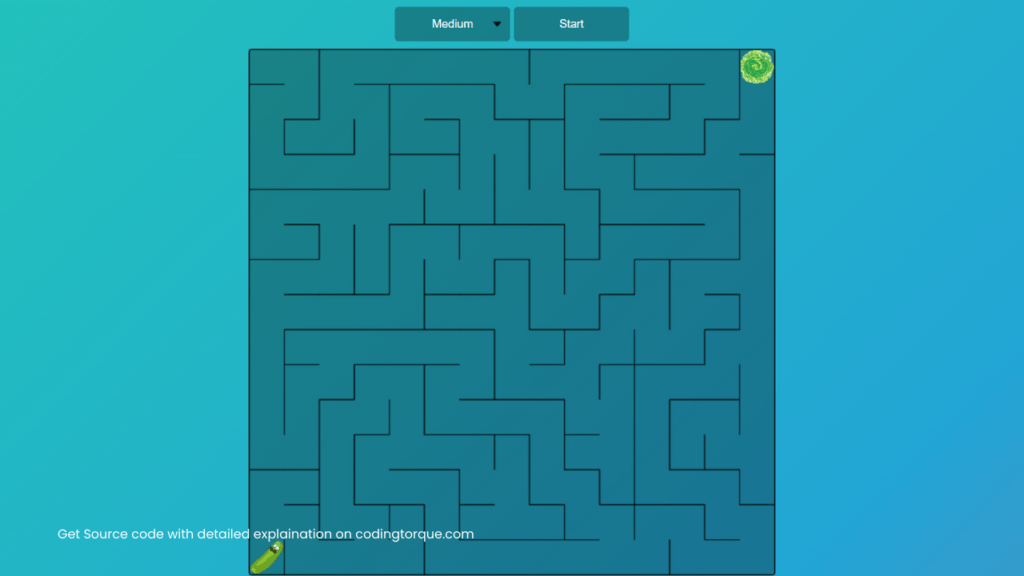 maze game using javascript - source code