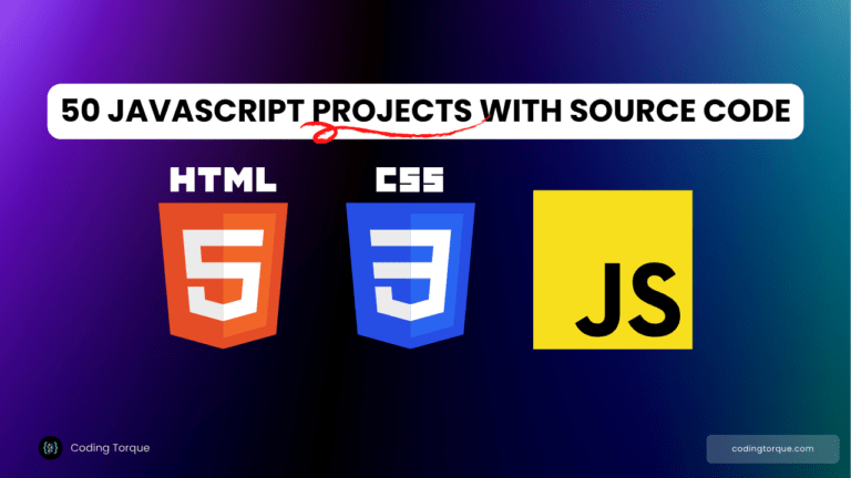 50 JavaScript Projects with source code
