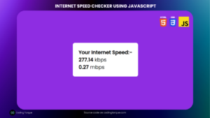 detect internet speed using javascript