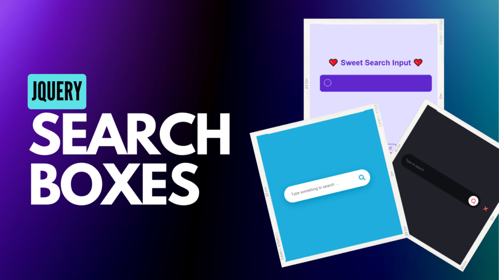 jquery search boxes