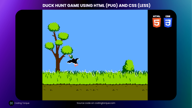 duck hunt game using html and css