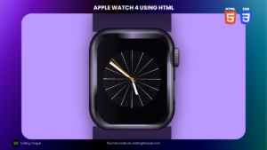 Apple Watch 4 using HTML and CSS