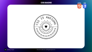Badge using HTML and CSS