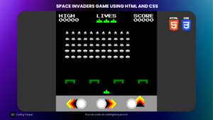 space invaders game using html and css