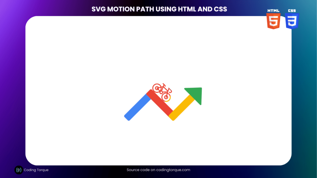 SVG Motion Path using HTML and CSS