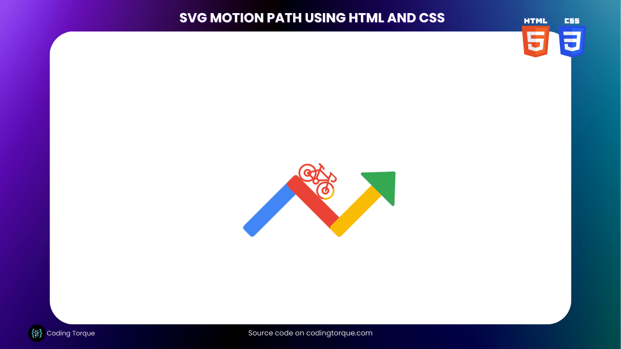 SVG Motion Path using HTML and CSS