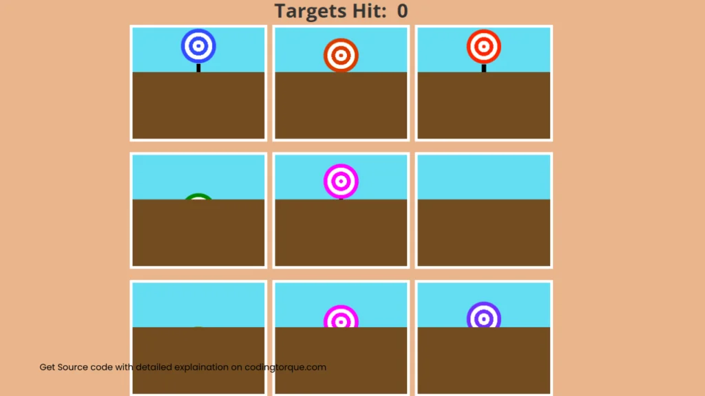 carnival target practice game using html and css