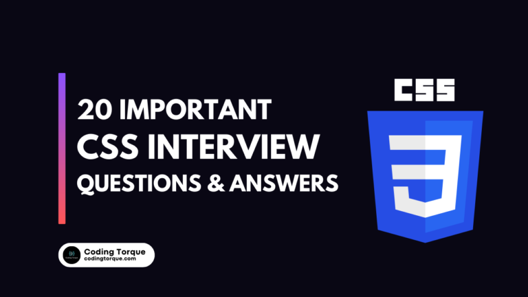 CSS Interview Questions and Answers