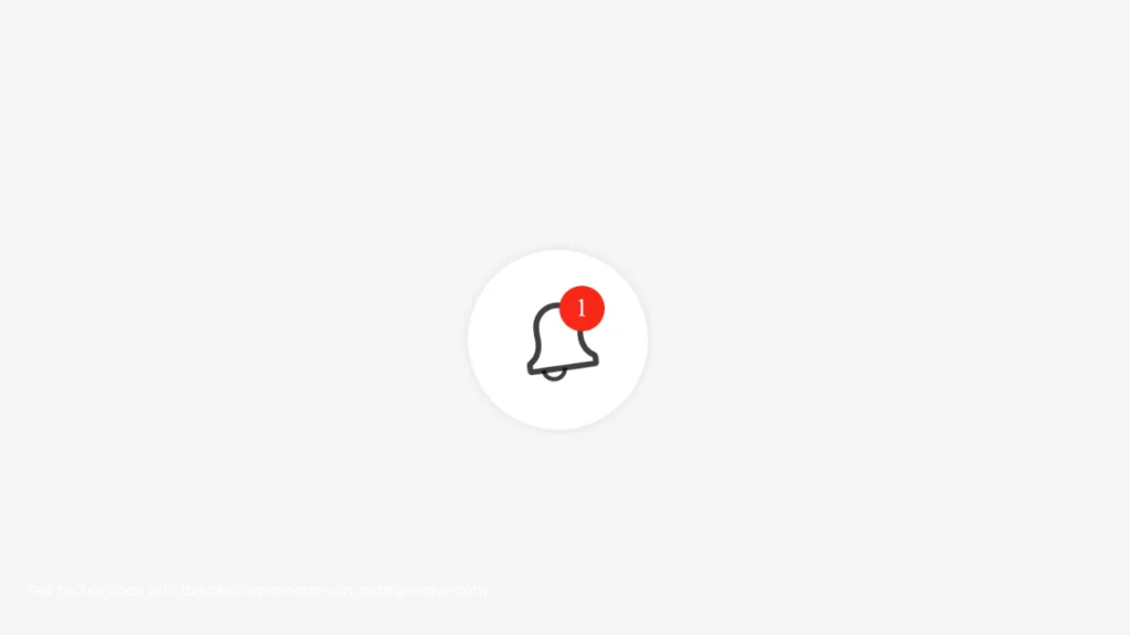 Notification Bell Animation using HTML and CSS