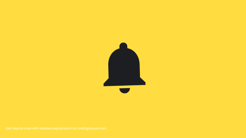 Shaking Bell Icon Animation using HTML and CSS
