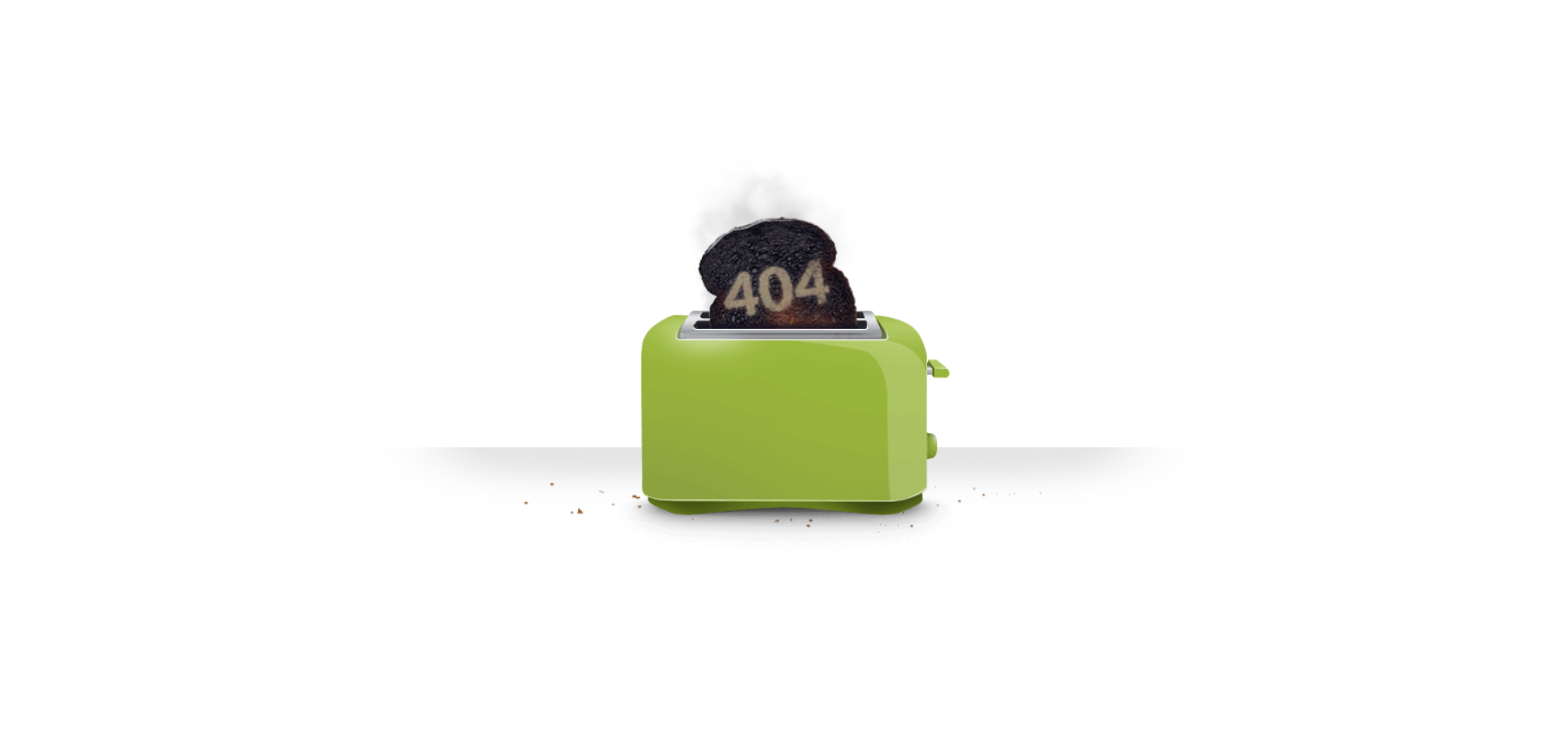 404 Error Page Smoke from Toaster using HTML CSS and JavaScript